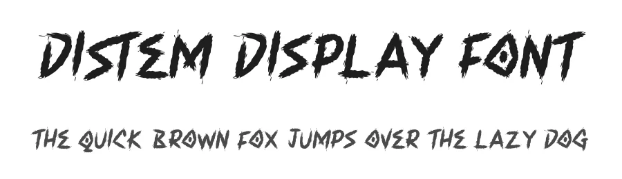 Distem Display Font by Maiko Hatta — Decorative Font