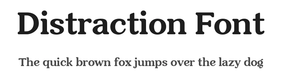 Distraction Font by gianstudio12 — Serif Font