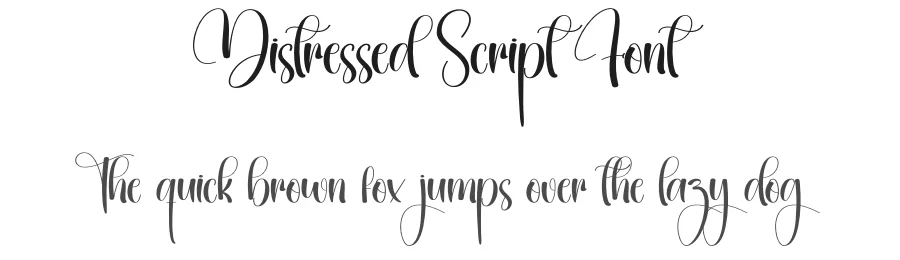 Distressed Script Font by creativeletter — Script Handwritten Font