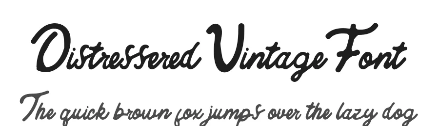 Distressered Vintage Font by arendxstudio — Script Handwritten Font