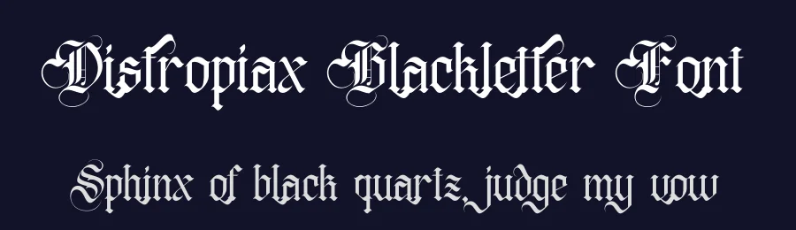 Distropiax Blackletter Font by Dhabee — Blackletter Font — thumbnail 2