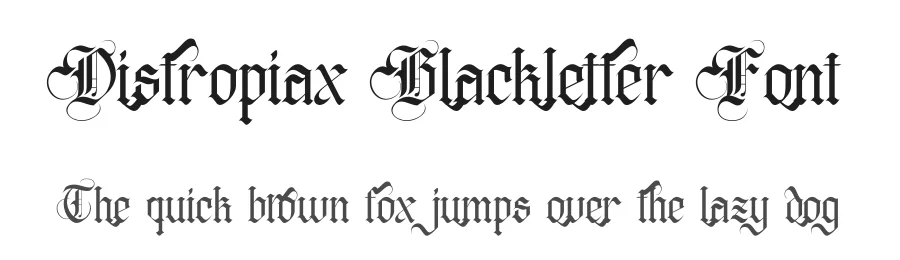 Distropiax Blackletter Font by Dhabee — Blackletter Font