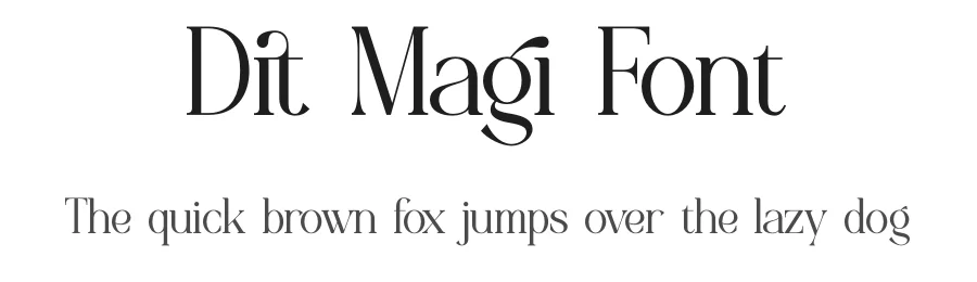 Dit Magi Font by Denustudios — Serif Font
