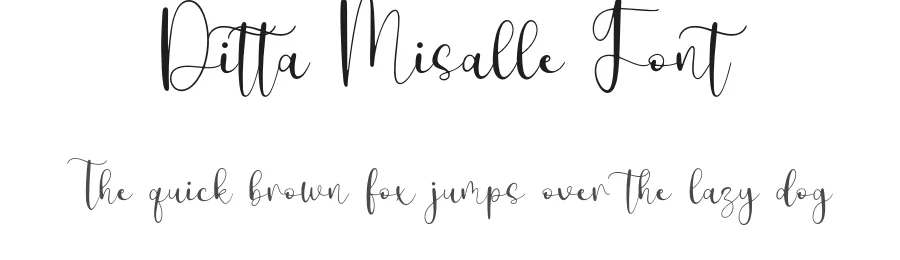 Ditta Misalle Font by Forberas Foundry — Script Handwritten Font