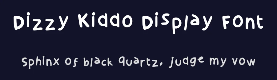 Dizzy Kiddo Display Font by sukrinnn — Display Font — thumbnail 2