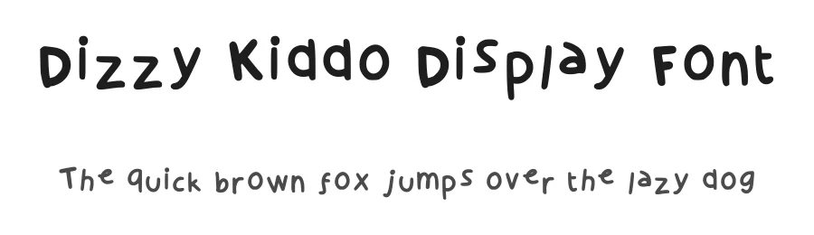 Dizzy Kiddo Display Font by sukrinnn — Display Font