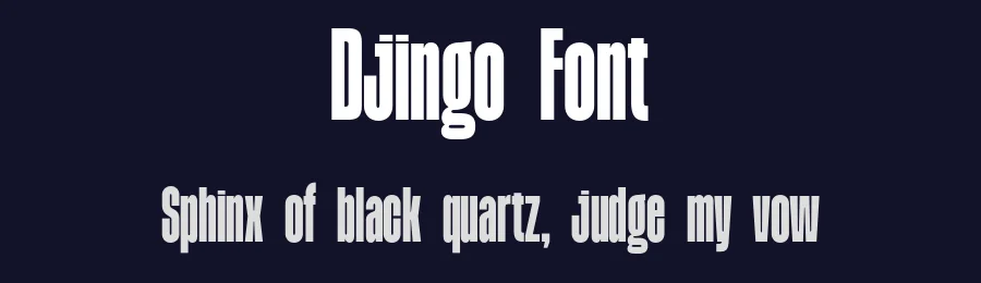 Djingo Font by Viswell — Sans Serif Font — thumbnail 2