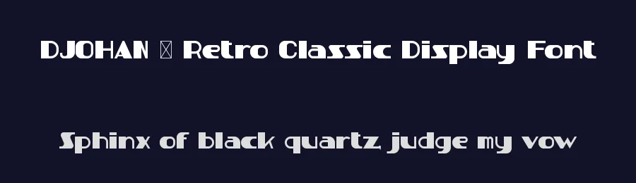 DJOHAN – Retro Classic Display Font by Rautan Studio — Display Font — thumbnail 2