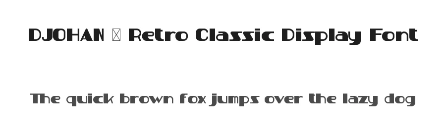 DJOHAN – Retro Classic Display Font by Rautan Studio — Display Font