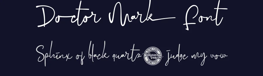 Doctor Mark Font by CalligraphyFonts.net — Script Handwritten Font — thumbnail 2
