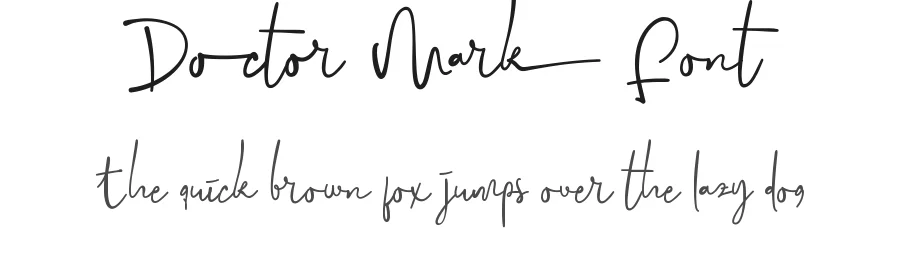 Doctor Mark Font by CalligraphyFonts.net — Script Handwritten Font