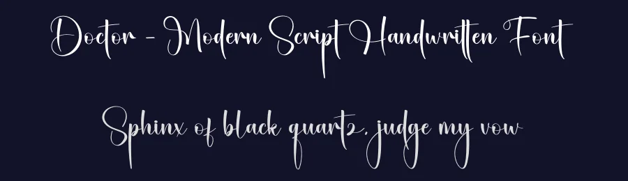 Doctor – Modern Script Handwritten Font by creativeletter — Script Handwritten Font — thumbnail 2