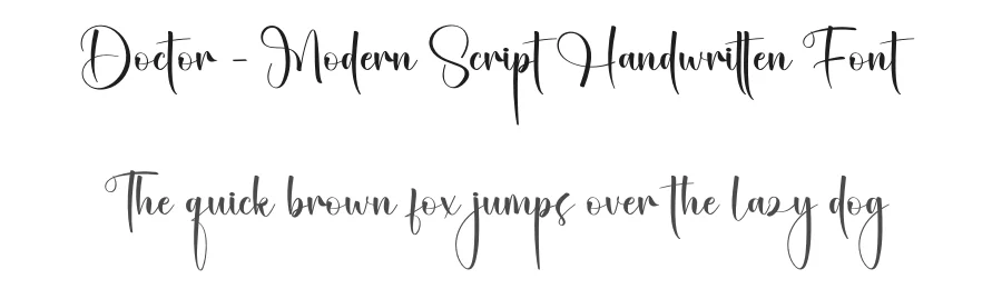 Doctor – Modern Script Handwritten Font by creativeletter — Script Handwritten Font