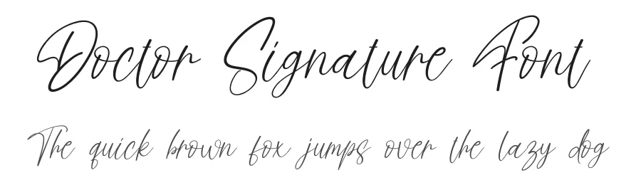 Doctor Signature Font by creativeletter — Script Handwritten Font