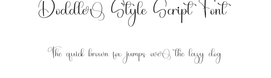 Doddler Style Script Font by freshtypeink — Script Handwritten Font