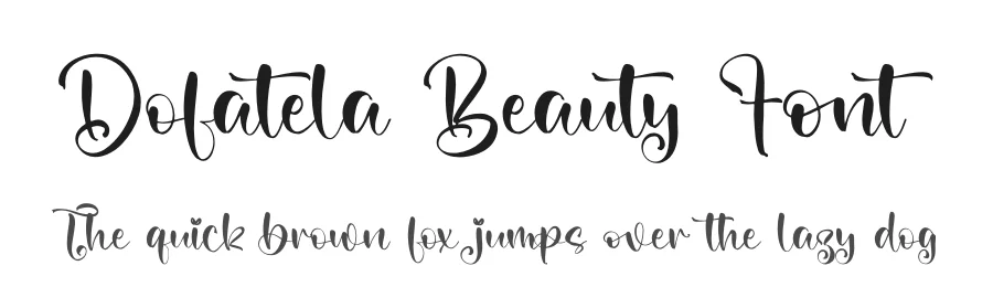 Dofatela Beauty Font by letterfabric — Script Handwritten Font