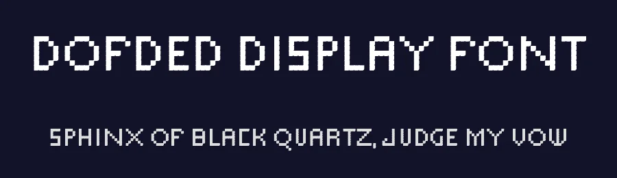 Dofded Display Font by ffocoround — Display Font — thumbnail 2