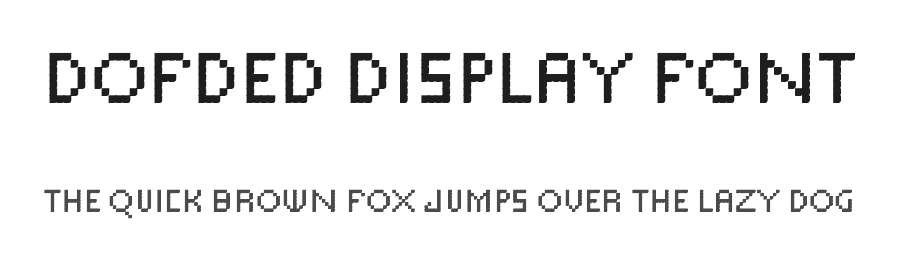 Dofded Display Font by ffocoround — Display Font