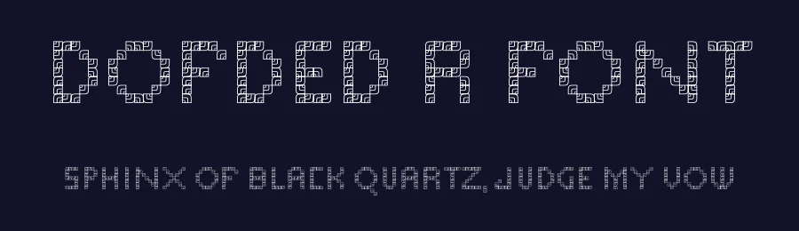 Dofded R Font by ffocoround — Display Font — thumbnail 2