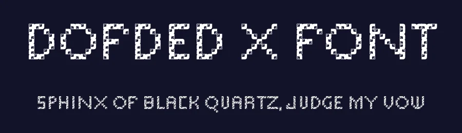 Dofded X Font by ffocoround — Display Font — thumbnail 2