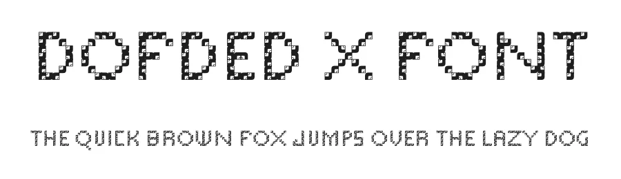 Dofded X Font by ffocoround — Display Font