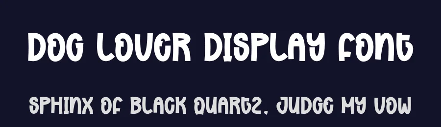 Dog Lover Display Font by andikastudio — Display Font — thumbnail 2
