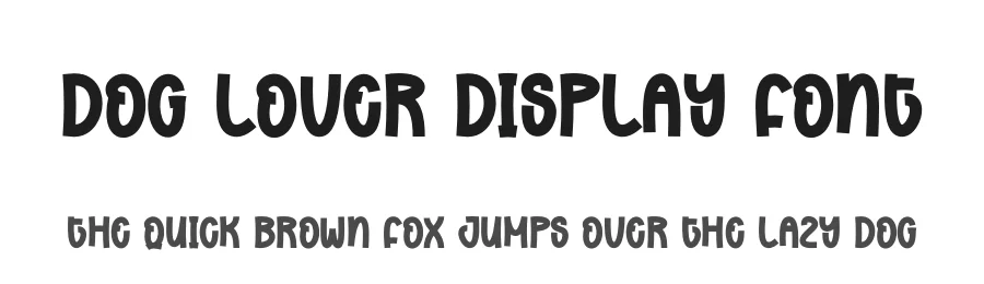 Dog Lover Display Font by andikastudio — Display Font
