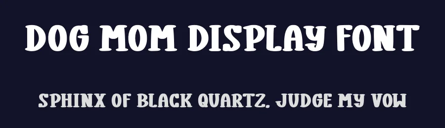 Dog Mom Display Font by Craftedtype — Decorative Font — thumbnail 2