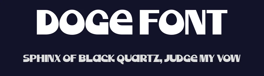 Doge Font by fontcade — Display Font — thumbnail 2