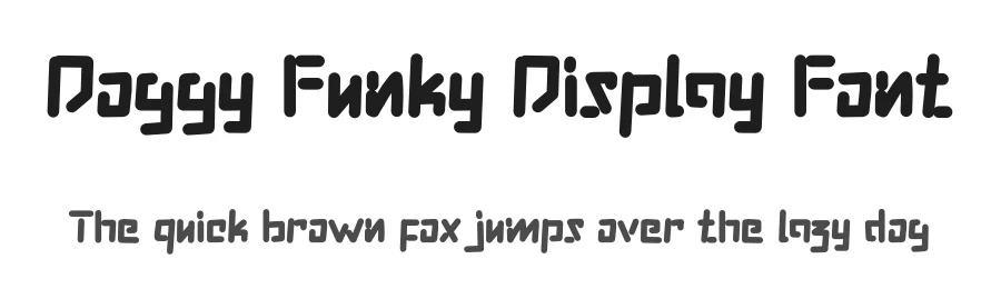 Doggy Funky Display Font by Yoga Letter — Display Font
