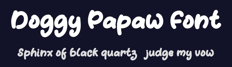 Doggy Papaw Font by Yoga Letter — Display Font — thumbnail 2