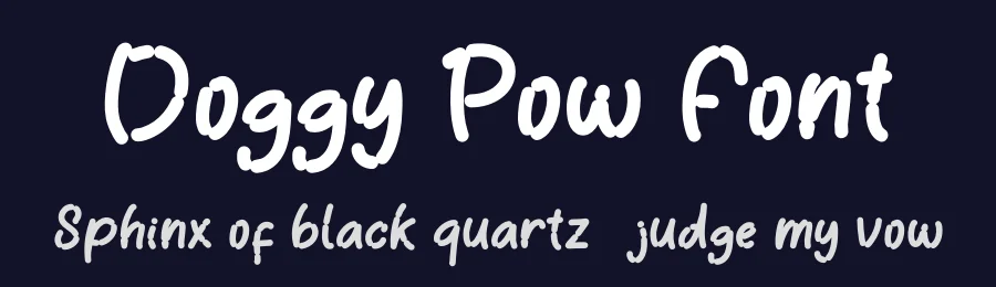 Doggy Pow Font by Yoga Letter — Display Font — thumbnail 2
