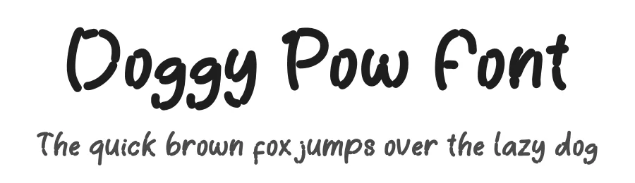Doggy Pow Font by Yoga Letter — Display Font