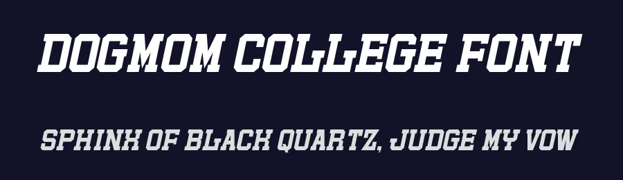 Dogmom College Font by Almairatype — Slab Serif Font — thumbnail 2