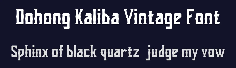 Dohong Kaliba Vintage Font by inspirasign — Blackletter Font — thumbnail 2