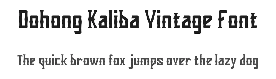 Dohong Kaliba Vintage Font by inspirasign โ Blackletter Font