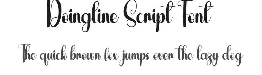 Doingline Script Font by andikastudio — Script Handwritten Font