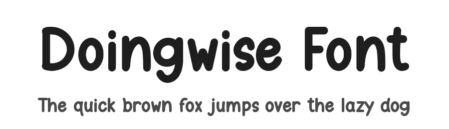 Doingwise Font by qwrtype — Display Font