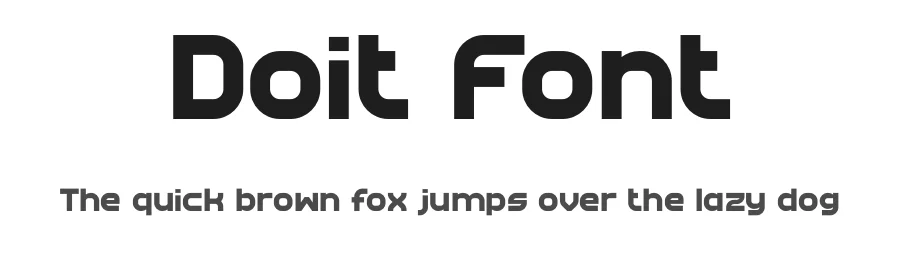 Doit Font by Pinisiart β Sans Serif Font