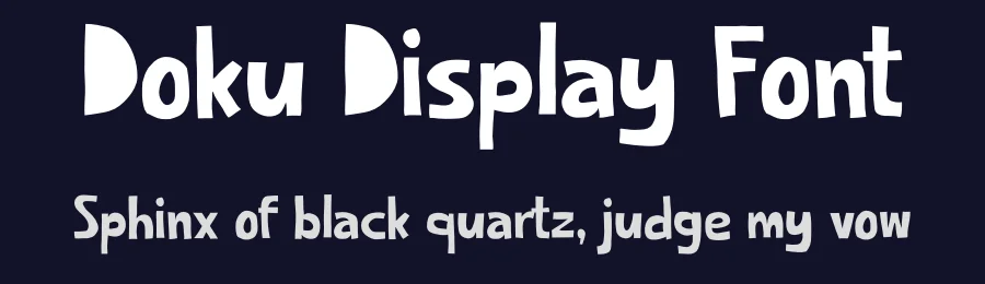 Doku Display Font by Rautan Studio — Display Font — thumbnail 2