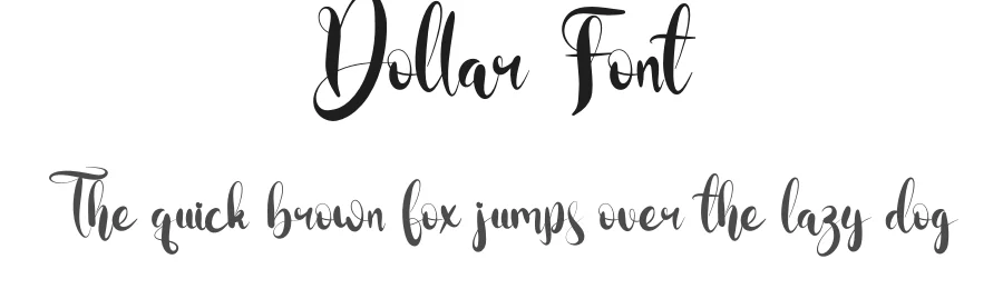 Dollar Font by fahmistudio99 — Script Handwritten Font