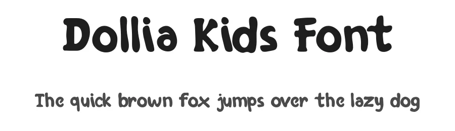 Dollia Kids Font by pandekastudio — Display Font