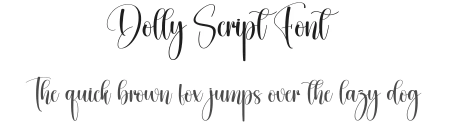 Dolly Script Font by creativeletter — Script Handwritten Font
