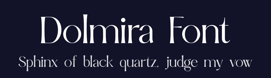 Dolmira Font by zaaintype — Display Font — thumbnail 2