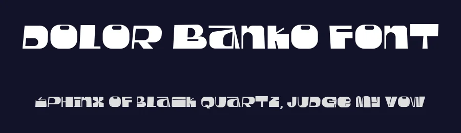 Dolor Banko Font by idealeksis — Display Font — thumbnail 2