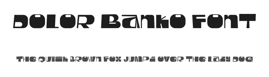 Dolor Banko Font by idealeksis — Display Font