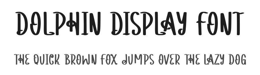 Dolphin Display Font by Craftedtype — Decorative Font