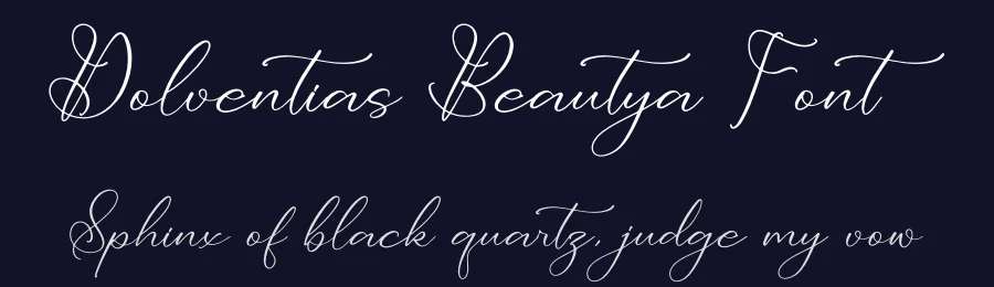 Dolventias Beautya Font by letterfabric — Script Handwritten Font — thumbnail 2