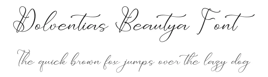Dolventias Beautya Font by letterfabric — Script Handwritten Font