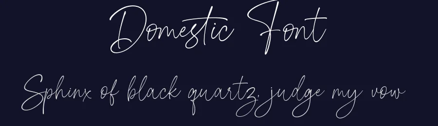 Domestic Font by sizimon — Script Handwritten Font — thumbnail 2